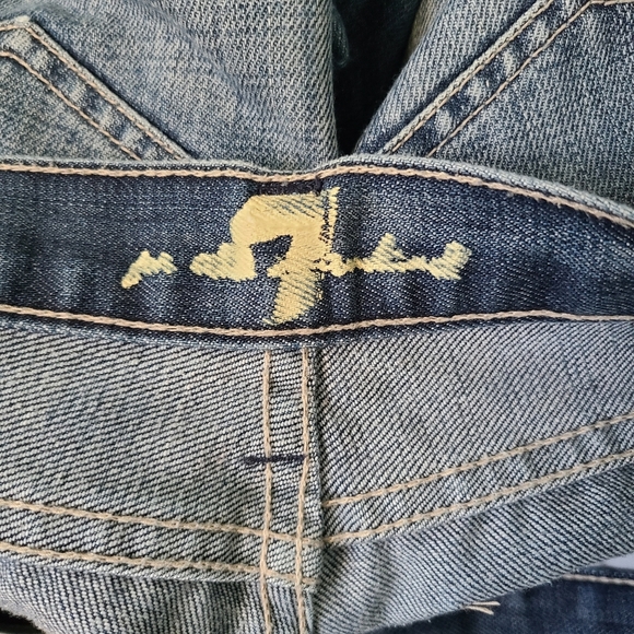 7 For All Mankind Women's Blue Denim Jeans - Size 34 (18) - Picture 7 of 7